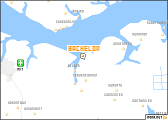 map of Bachelor