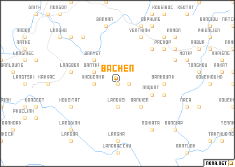 map of Bac Hen