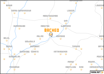 map of Bachéo