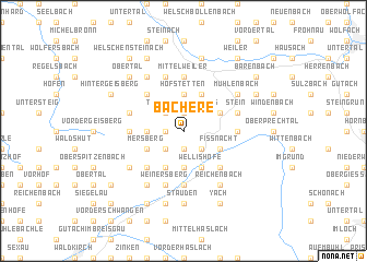 map of Bachere