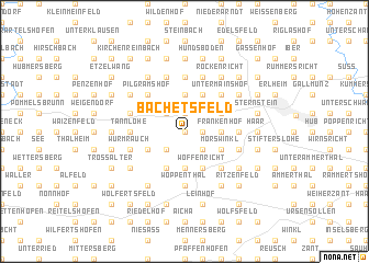 map of Bachetsfeld