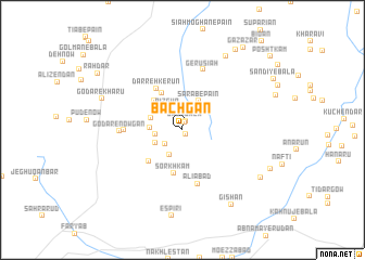 map of Bachgān