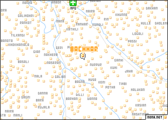 map of Bachhār