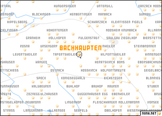 map of Bachhaupten