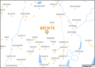 map of Bachite