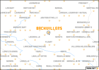 map of Bachivillers