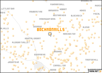 map of Bachman Mills