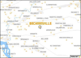 map of Bachmanville