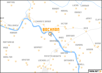 map of Bachman