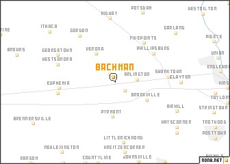 map of Bachman