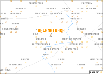 map of Bachmatówka