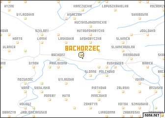 map of Bachórzec