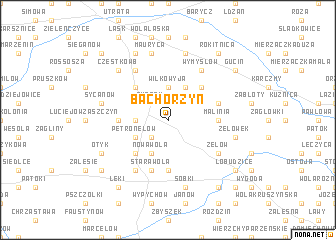 map of Bachorzyn