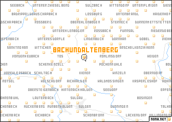 map of Bach und Altenberg