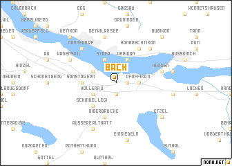 map of Bäch