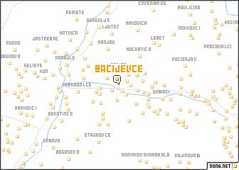 map of Bacijevce