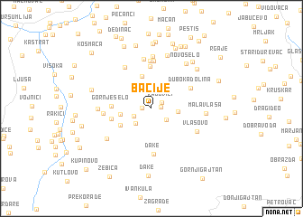 map of Bačije