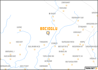 map of Bacıoğlu