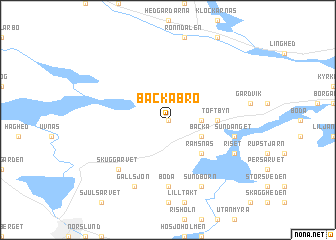 map of Backabro