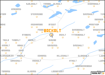 map of Bäckalt