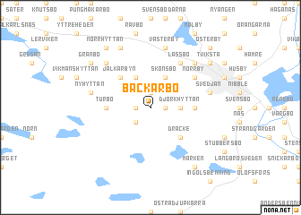 map of Bäckarbo