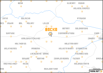 map of Bačka