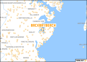 map of Back Bay Beach