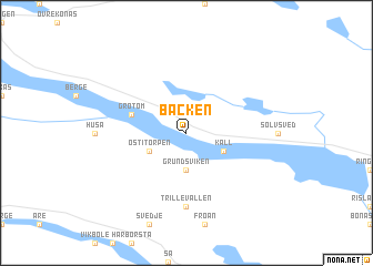 map of Backen