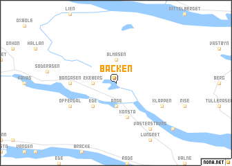 map of Bäcken