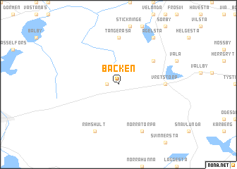 map of Bäcken