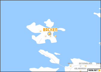 map of Backen