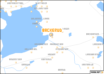 map of Backerud