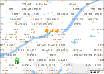 map of Backer