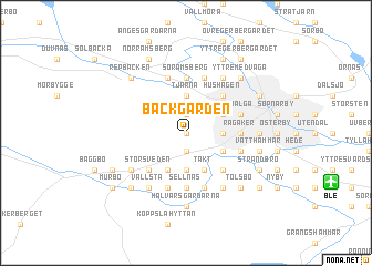 map of Backgården