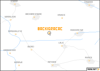 map of Bački Gračac