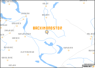 map of Bački Monoštor