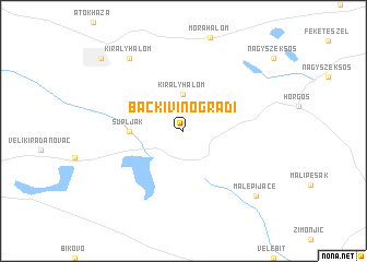 map of Bački Vinogradi