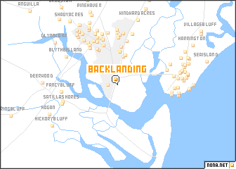 map of Back Landing