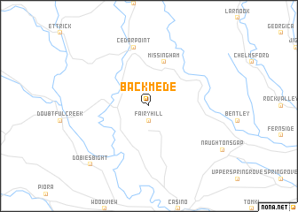 map of Backmede