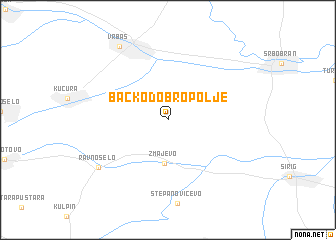 map of Bačko Dobro Polje