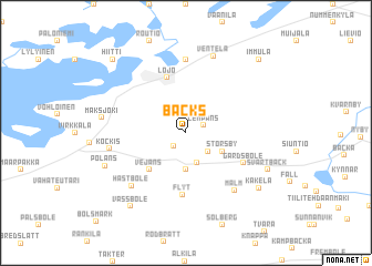 map of Bäcks