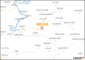 map of Backus