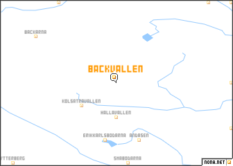 map of Bäckvallen