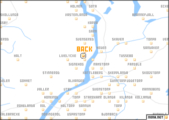 map of Bäck