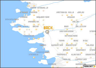 map of Bäck