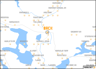 map of Bäck