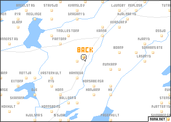 map of Bäck