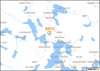 map of Bäck