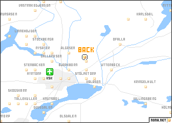 map of Bäck
