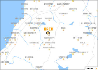 map of Bäck